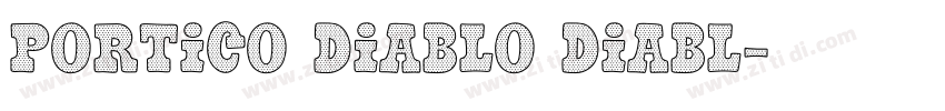 Portico Diablo Diabl字体转换